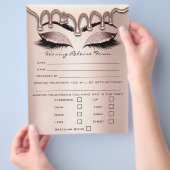 脱毛責任放棄リリース型枠1 チラシ (手)