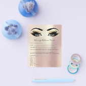 脱毛責任放棄リリース型枠1 チラシ (シングル)