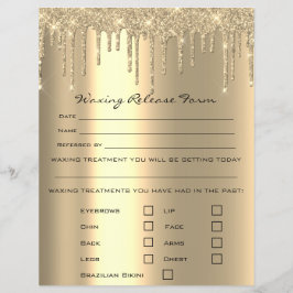 脱毛責任放棄リリース型枠Wo チラシ