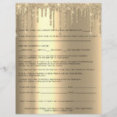 脱毛責任放棄リリース型枠Wo チラシ (裏面)