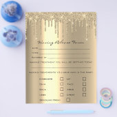 脱毛責任放棄リリース型枠Wo チラシ (シングル)