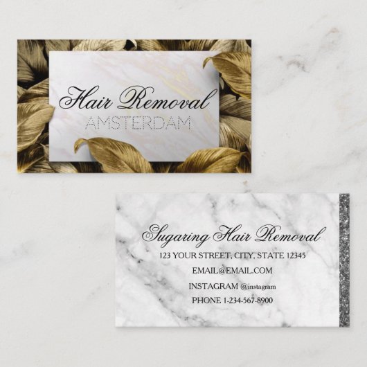 脱毛 名刺 (正面/裏面)