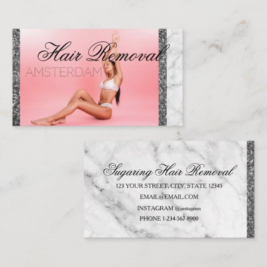 脱毛 名刺 (正面/裏面)