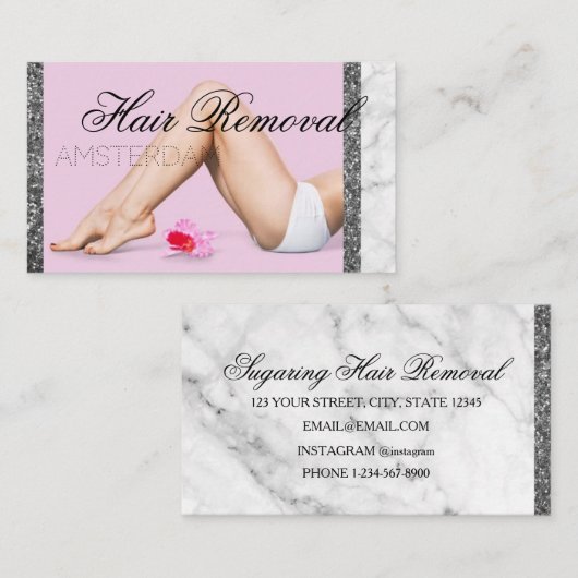 脱毛 名刺 (正面/裏面)
