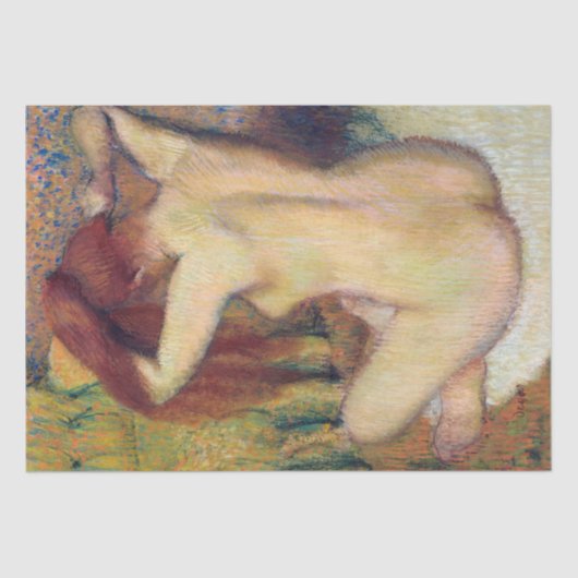 脱毛 – 彼女の髪の切り離しを構成する女性 薄葉紙 (正面)