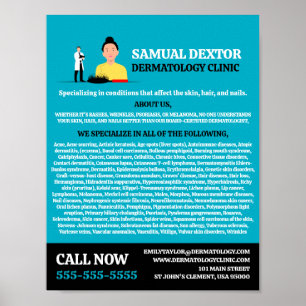 脱毛、皮膚科、皮膚科クリニック ポスター