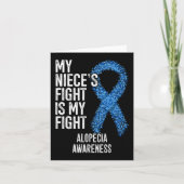 脱毛 私の姪の闘争は私の闘争 円形脱毛症 カード (正面)