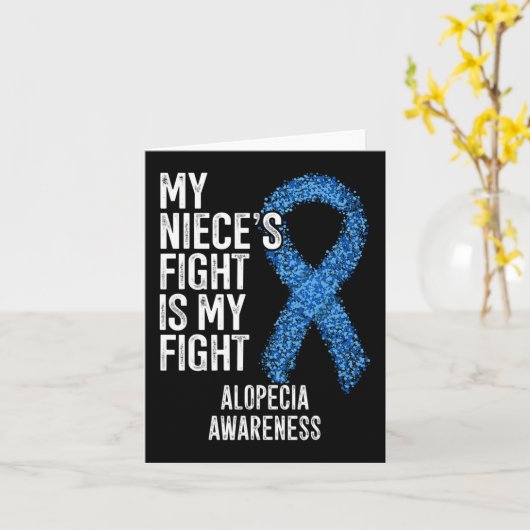 脱毛 私の姪の闘争は私の闘争 円形脱毛症 カード (黄色い花)