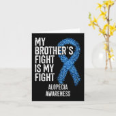 脱毛 私の弟の闘争は私の闘争  円形脱毛症 カード (黄色い花)