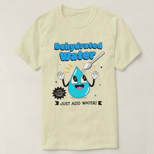 脱水した水 Tシャツ (デザイン正面)