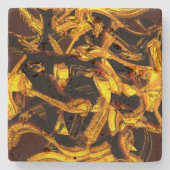 脱水蜜皮の片又はバガス ストーンコースター (正面)