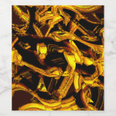 脱水蜜皮の片又はバガス ワインラベル (シングルラベル)