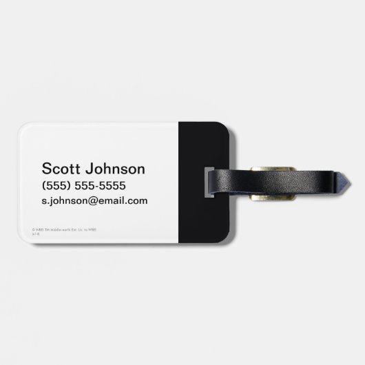 脱獄者に会う ラゲッジタグ (裏面横)