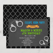 脱獄部屋の誕生日招待状 招待状 (正面/裏面)