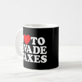 脱税が大好き税制詐欺のヘイト税 コーヒーマグカップ (正面左)