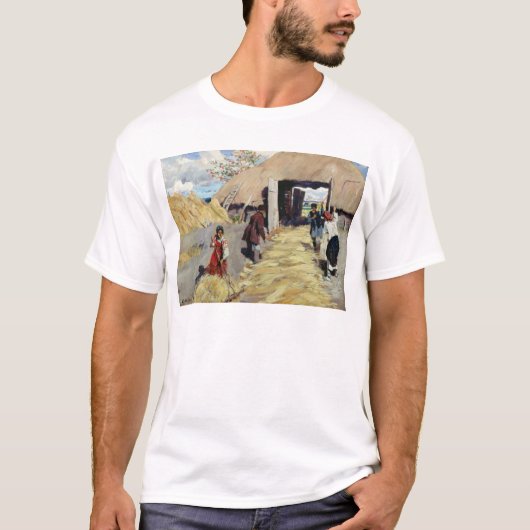脱穀します-床1916年 Tシャツ (正面)