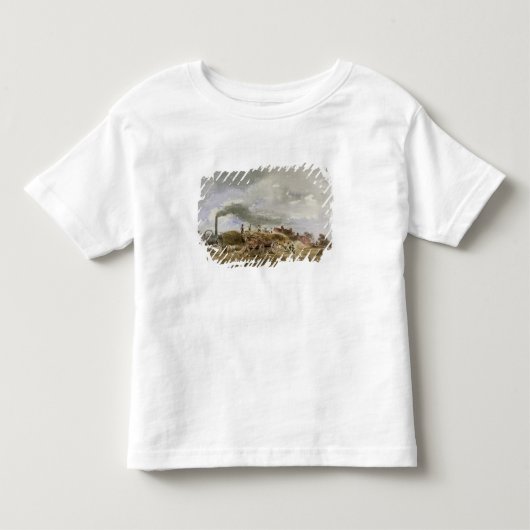 脱穀のトウモロコシ(紙の鉛筆及びw/c) トドラーTシャツ (正面)