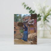 脱穀はがき ポストカード (スタンド正面)