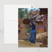 脱穀はがき ポストカード (正面/裏面)