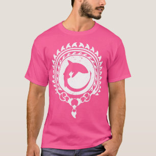 脱穀サメのポリネシアの部族タトゥープルオーバー Tシャツ