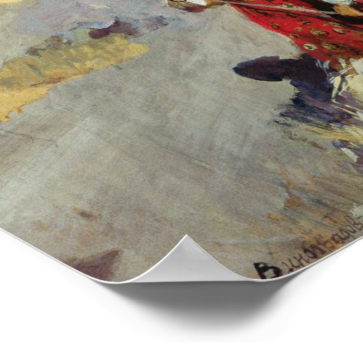 脱穀フロア， 1916 ポスター (角)