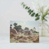 脱穀機1896 ポストカード (スタンド正面)