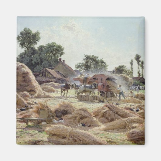 脱穀機1896 マグネット (正面)