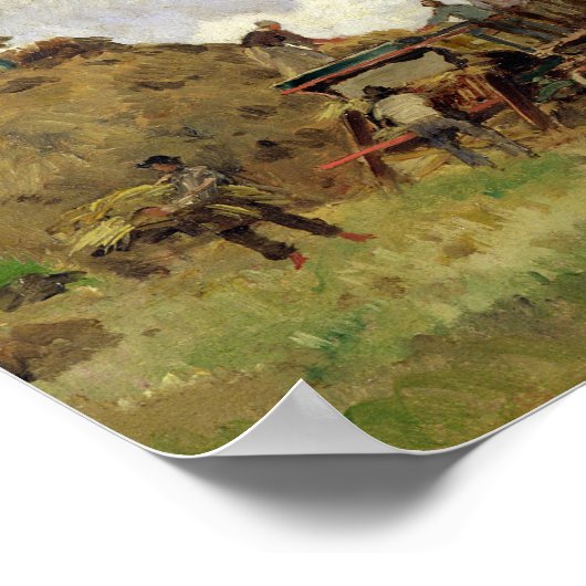 脱穀機 ポスター (角)