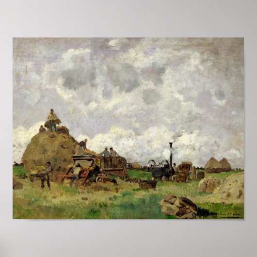 脱穀機 ポスター (正面)