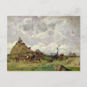 脱穀機 ポストカード (正面)