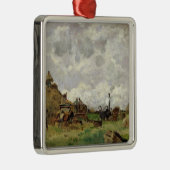 脱穀機 メタルオーナメント (右)