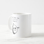 脱線しないで！ユーモアのある数学表現 コーヒーマグカップ (正面左)