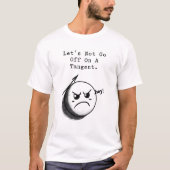 脱線しないで！面白い数学表現 Tシャツ (正面)