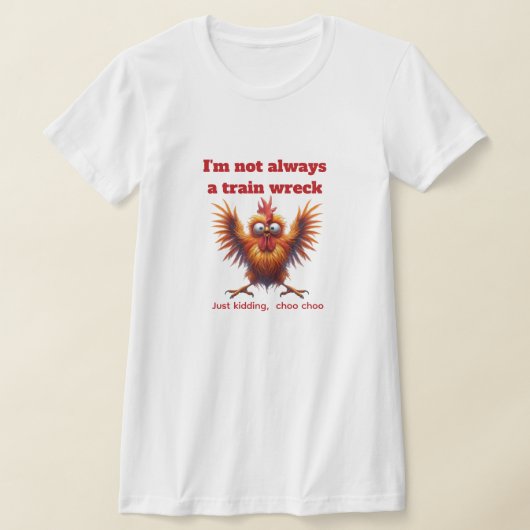 脱線チキン Tシャツ (レイダウン)