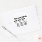 脱色教育定義 ラウンドシール (封筒)