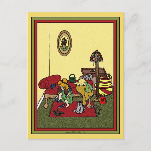 脱衣室はがき – カスタマイズ ポストカード (正面)