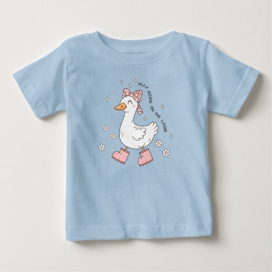 脱走したシリー・グース ベビーTシャツ (正面)