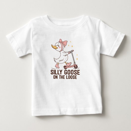 脱走したシリー・グース ベビーTシャツ (正面)