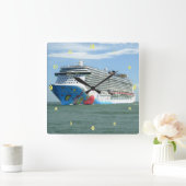 脱走中 スクエア壁時計 (ホーム)