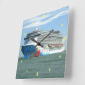 脱走中 スクエア壁時計 (傾斜)