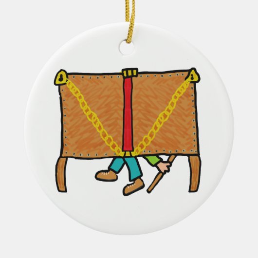 脱進学 セラミックオーナメント (正面)