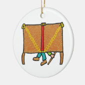 脱進学 セラミックオーナメント (左)