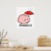 脳おもしろい穿孔 ポスター (キッチン)