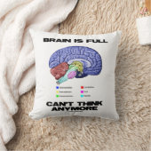 脳がいっぱいで解剖学的考えユーモアはもはや不可能だ クッション (ブランケット)