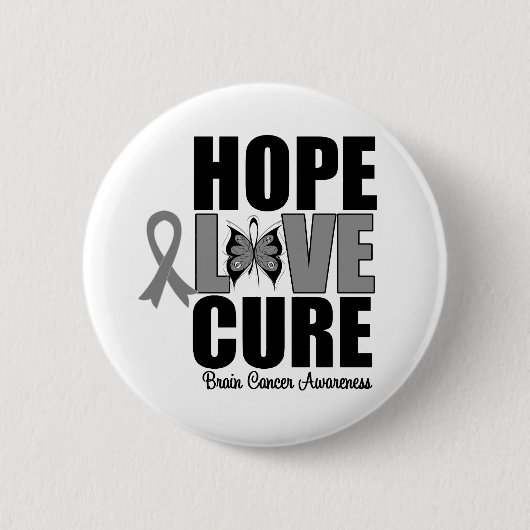 脳がんがラブキュアを望む 缶バッジ (正面)