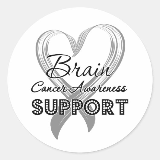 脳がんの認識度 ラウンドシール (正面)