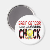 脳がんは間違った雛でめちゃめちゃになった マグネット (正面/裏面)