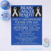 脳がんリボン特典フライヤー チラシ (シングル)