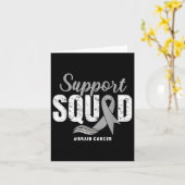 脳がん支援分隊グレーリボン脳腫瘍 カード (黄色い花)