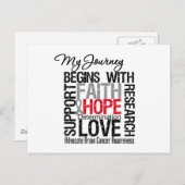 脳がん私の旅は信仰から始まる ポストカード (正面/裏面)